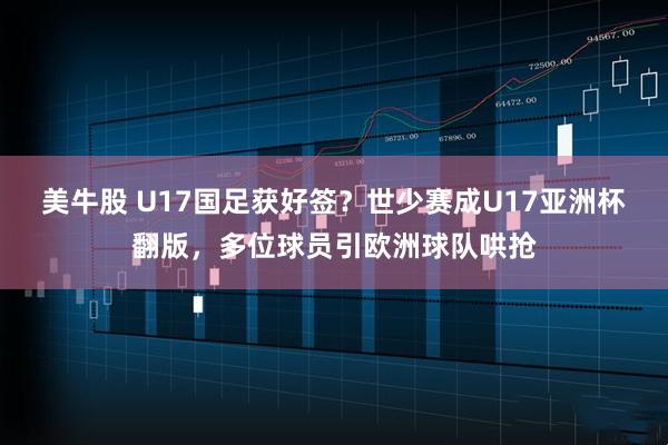 美牛股 U17国足获好签？世少赛成U17亚洲杯翻版，多位球员引欧洲球队哄抢