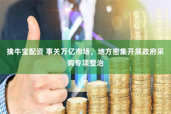 擒牛宝配资 事关万亿市场，地方密集开展政府采购专项整治